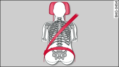 Head restraint (seen from the front)